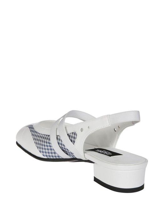CAREL PARIS White Paris Peachy Slingback Mary Janes