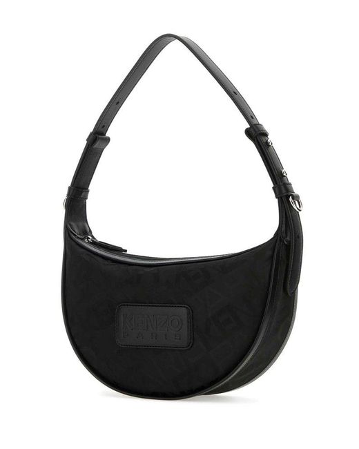 KENZO Black 18 Small Hobo Bag