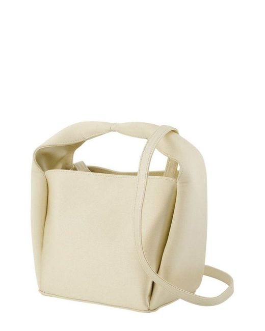 Totême  White Structured Bucket Bag