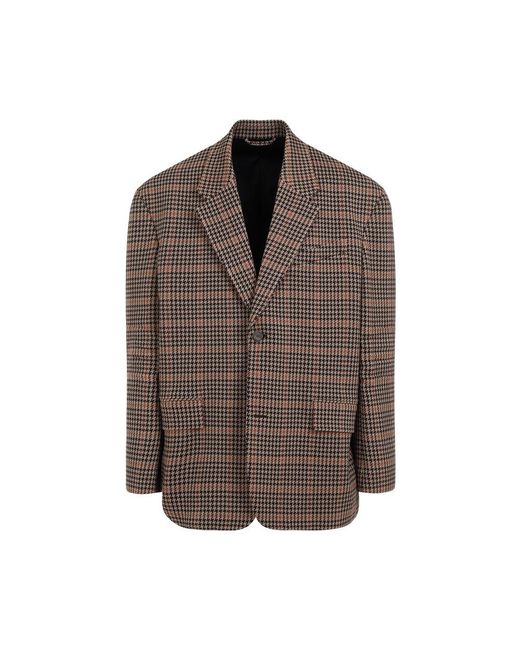 Balenciaga Brown Knitted Jacket for men