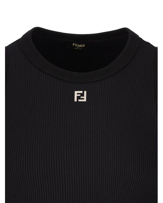 Fendi Black T-Shirts And Polos for men