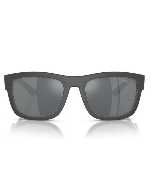 Prada Black Square Frame Sunglasses for men