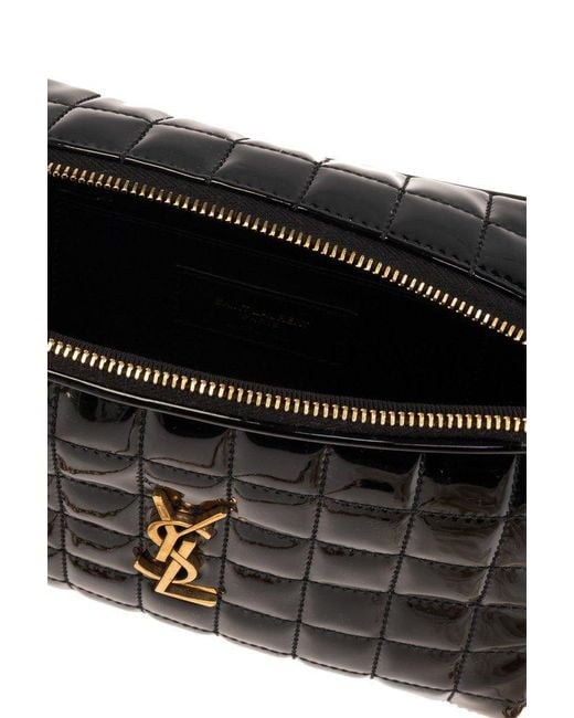 Saint Laurent Black ‘Cassandre Mini’ Shoulder Bag