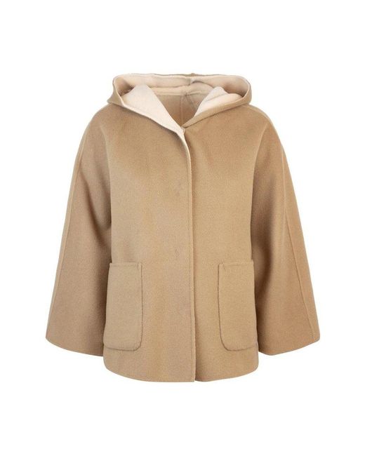 Weekend by Maxmara Natural Buttoned Long-sleeved Coat
