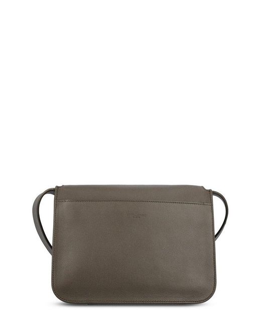 Saint Laurent Gray Niki Logo Plaque Satchel Bag