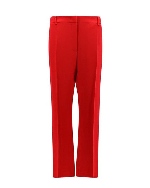 Valentino Red Straight-leg Trousers
