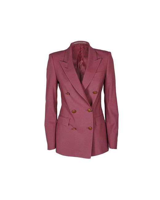 Tagliatore Purple Double-Breasted Pressed Crease Tailored Suit