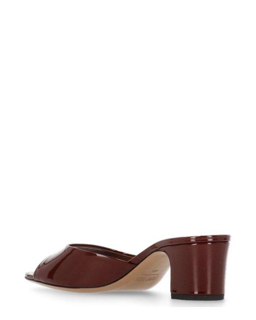 Paris Texas Brown Lara Slip-On Mules