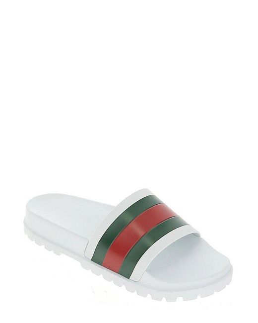 Gucci Men's Web Slide Sandals