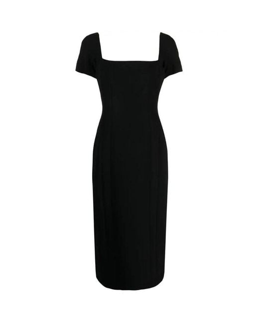 A.L.C. Black Elvie Midi Dress
