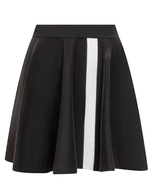 J.W. Anderson Black Contrast Line Skirt
