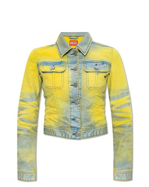 DIESEL Yellow De-slimmy-s Trucker Jacket