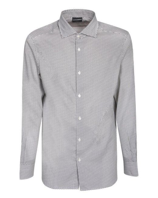 Emporio Armani Gray Shirts for men