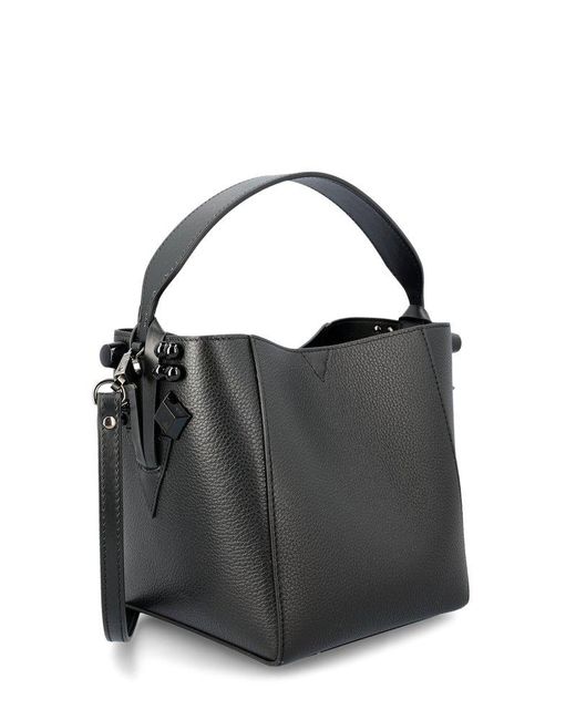 Christian Louboutin Cabachic Mini Bucket Bag in Black | Lyst