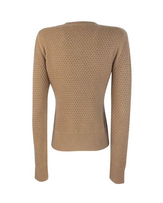 Max Mara Brown Ellade Cashmere Sweater