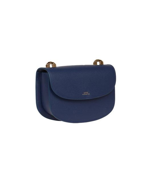 A.P.C. Blue Mini Genève Bag