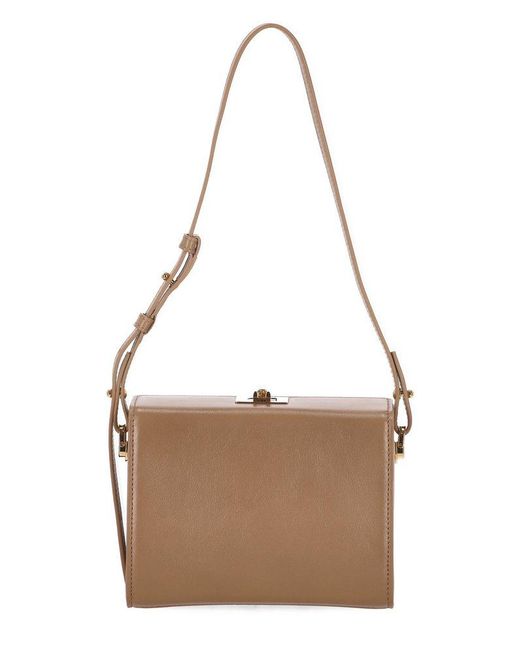 Furla Brown Arco Small Tote Bag