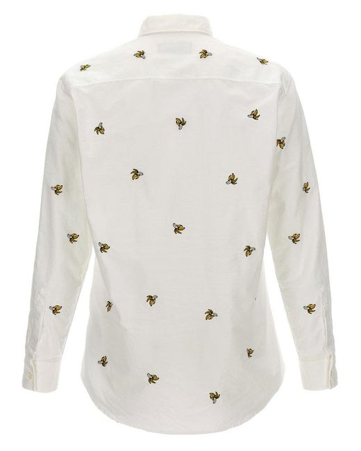 DSquared² Natural 'Fruit Embroidery' Shirt for men