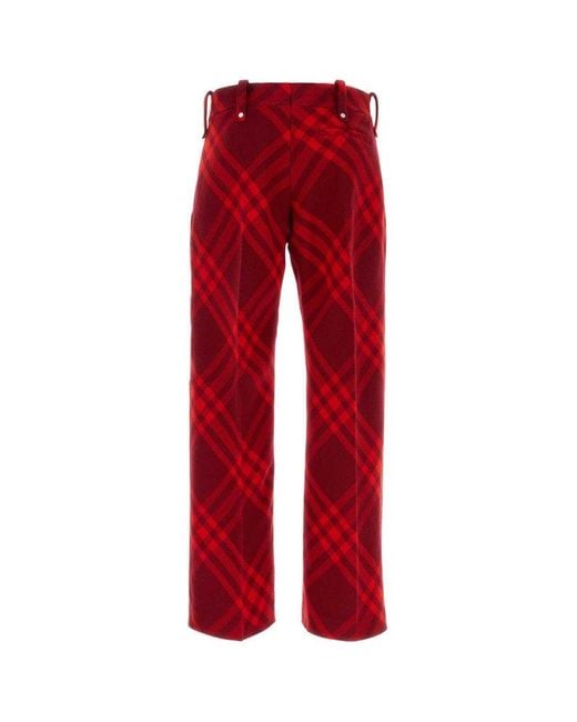 Burberry Red Pants for men