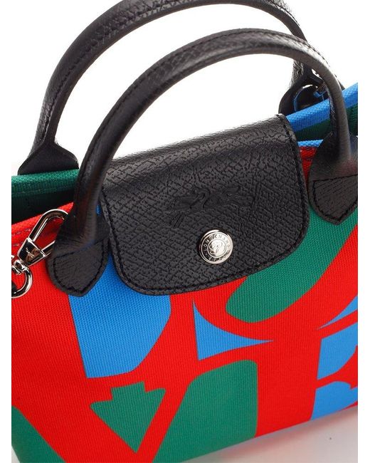 Longchamp X Robert Indiana Xs Crossbody Bag in Red | Lyst