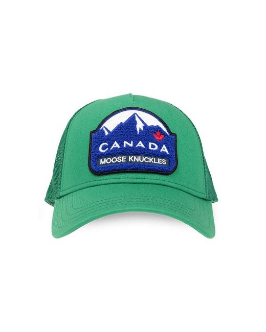 Moose Knuckles Green Baseball Cap
