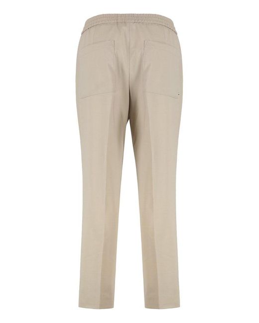 Boss Natural Drawstring Tapered Pants for men