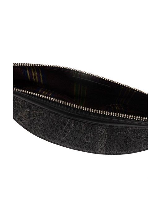 Etro White Paisley-Printed Zipped Belt Bag for men