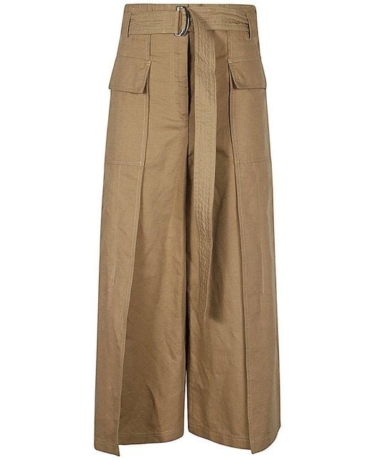 Weekend by Maxmara Natural Belted Flared Trousers