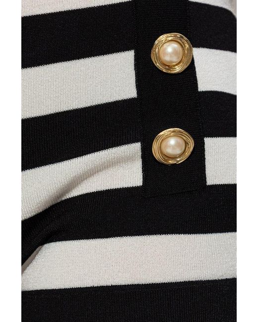 Balmain Black Two-Toned Matiniere Shorts
