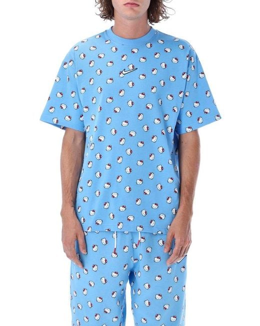 Nike Hello Kitty Short Sleeved T-shirt in Blue for Men