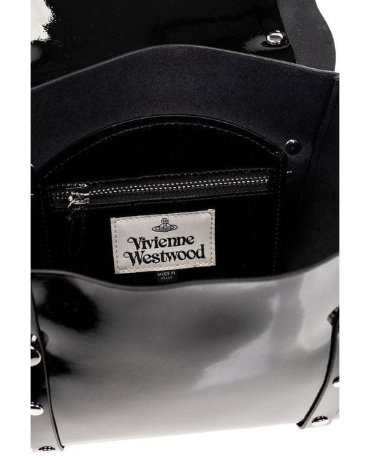 Vivienne Westwood Black Betty Orb Plaque Small Tote Bag