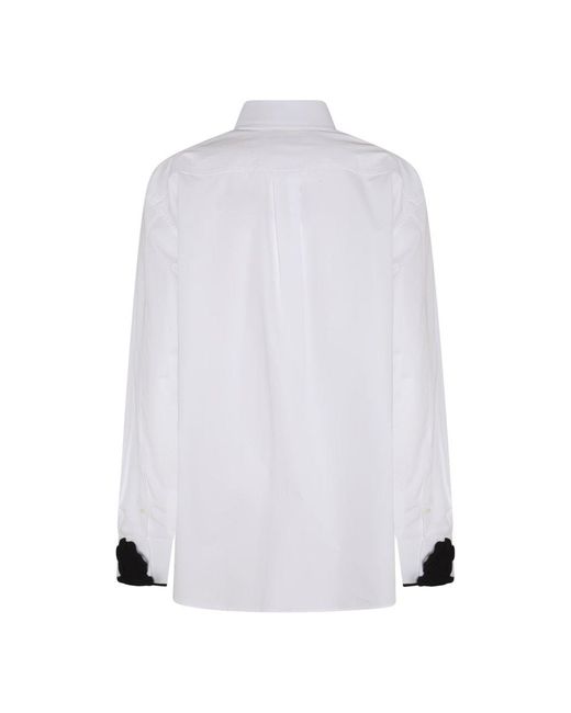 Valentino Blue Pap Collared Long-sleeved Shirt for men