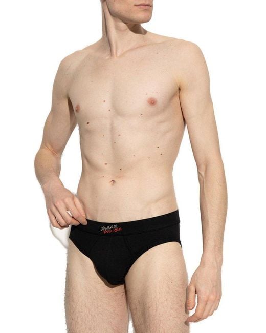 DSquared² Black Summer Lovers Brief for men