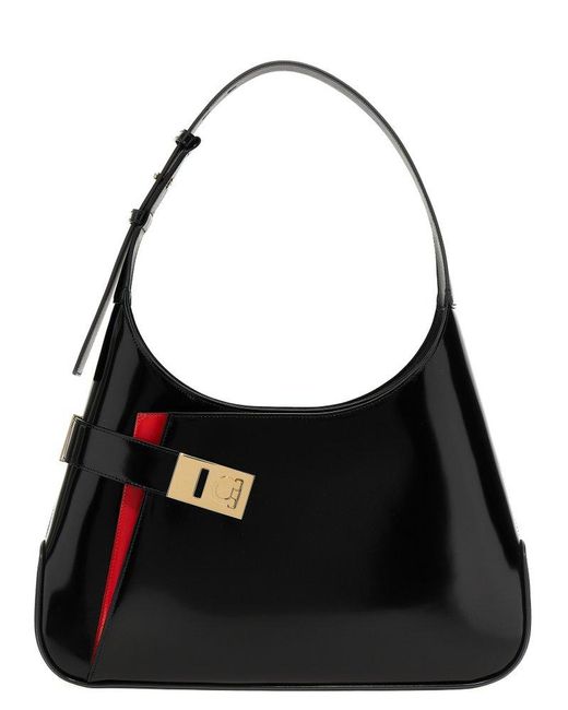 Ferragamo Black ‘Arch’ Shoulder Bag