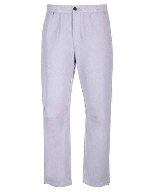 C P Company Gray Straight-Leg Worker Pants for men