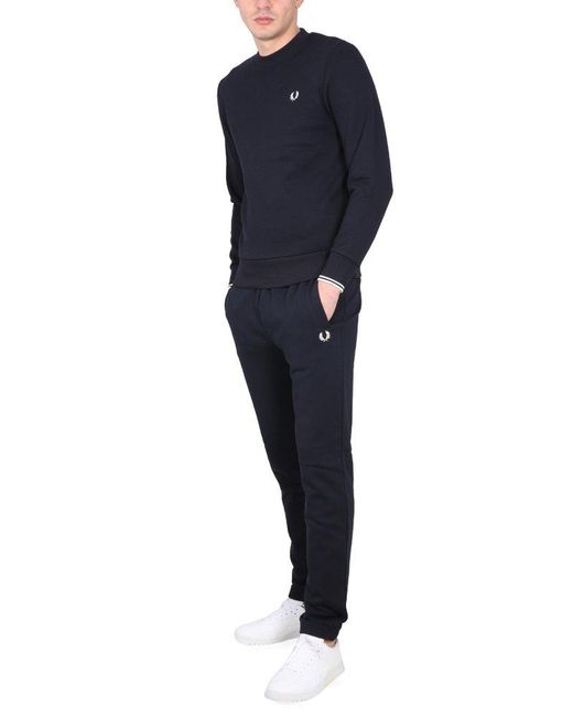 Fred Perry Blue Jogging Pants for men