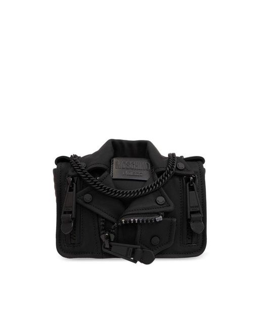 Moschino Black Shoulder Bag From The '40th Anniversary' Collection,