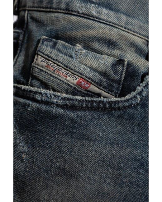 DIESEL Blue ‘2019 D-Strukt L.32’ Jeans for men