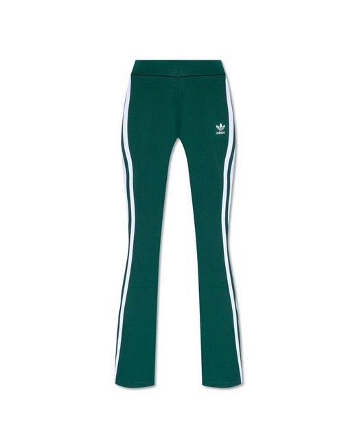 Adidas Originals Green Flared Trousers,