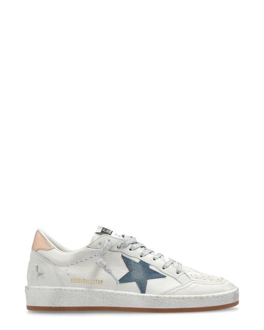 Golden Goose Deluxe Brand White Ball Star Lace-up Sneakers
