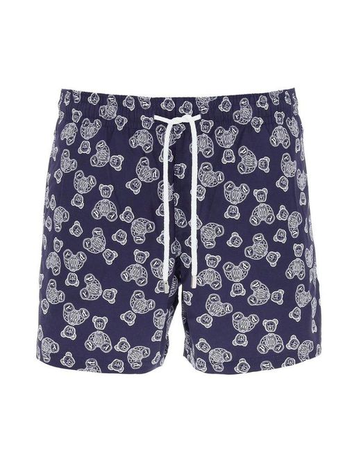 Palm Angels Cotton Teddy Print 