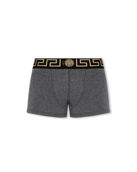Versace Cotton Boxers in Black for Men | Lyst