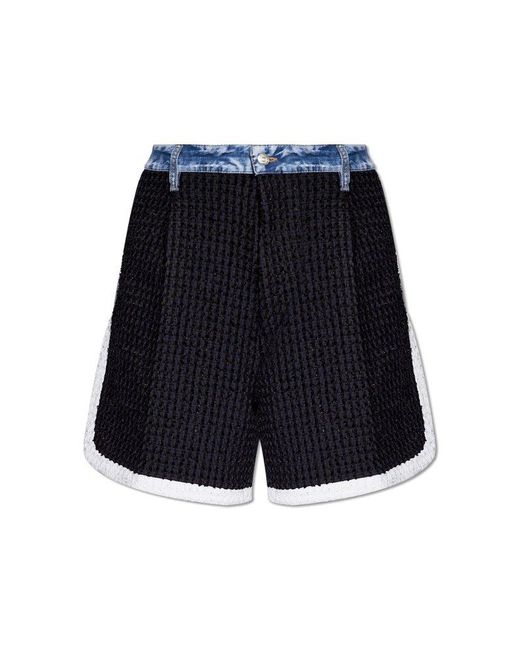DSquared² Blue Tweed Shorts, for men