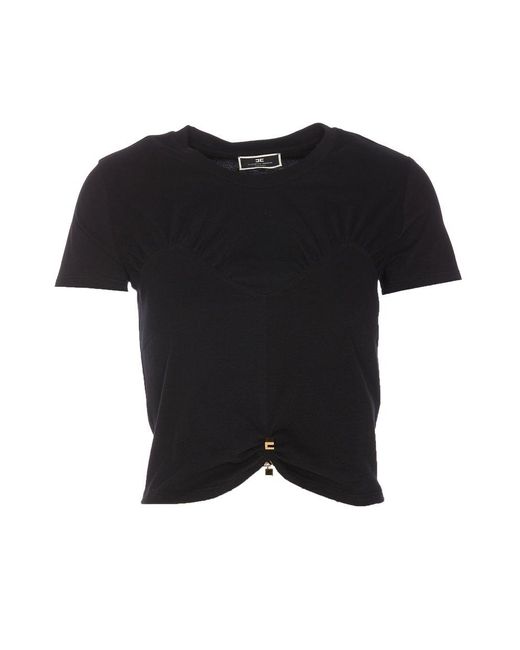 Elisabetta Franchi Black T-Shirts And Polos