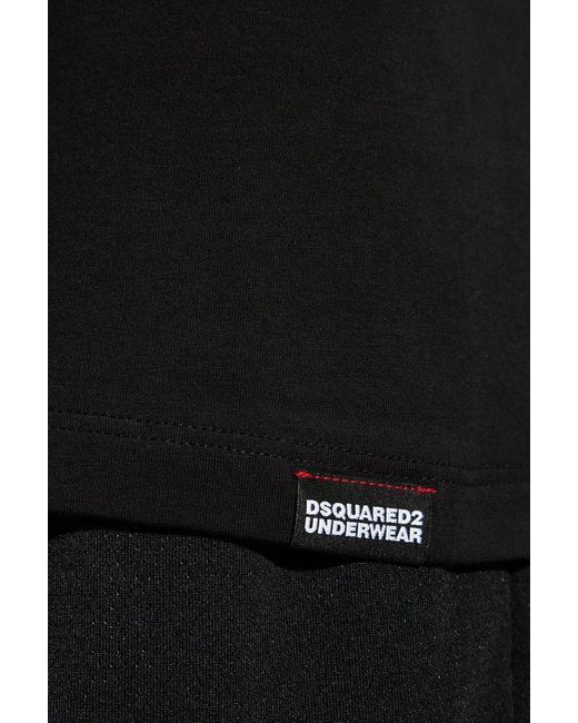 DSquared² Black Pack Of Two Crewneck T-shirt for men