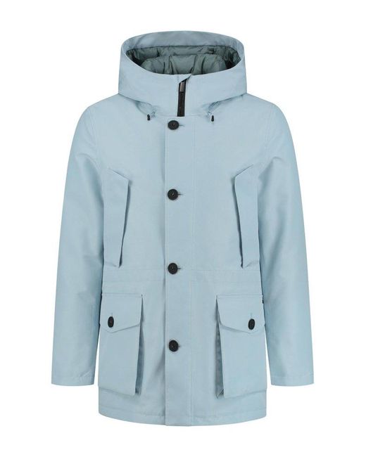 Woolrich Blue Mountain Hooded Padded Parka for men