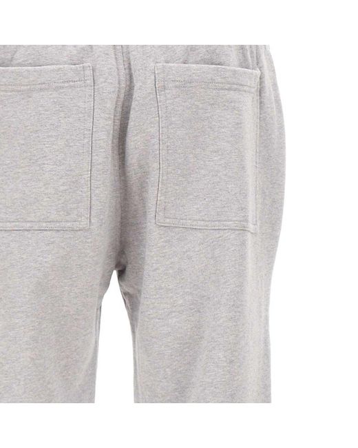 Represent Gray Logo Printed Slim Cut Trousers for men