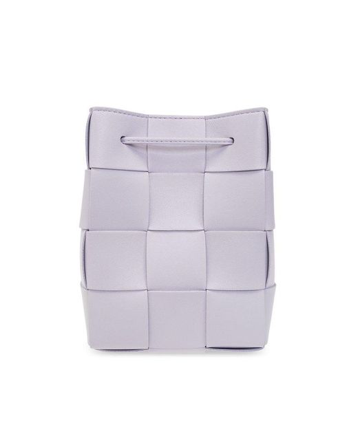 Bottega Veneta 'cassette Small' Bucket Shoulder Bag in Purple