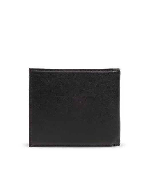 Emporio Armani Black Bifold Wallet With Logo, for men