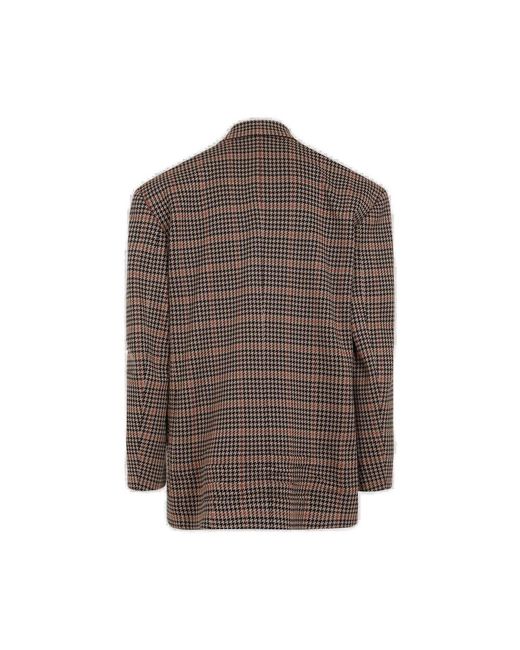 Balenciaga Brown Knitted Jacket for men